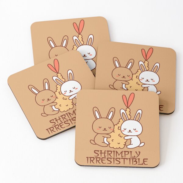 Item preview, Shrimply Irresistible Kawaii Rabbit designed and sold by KawaiiPark.