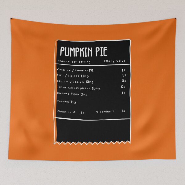 Item preview, Pumpkin Pie Nutrition Facts - trendy thanksgiving gift - cartoon design designed and sold by nananinanana.