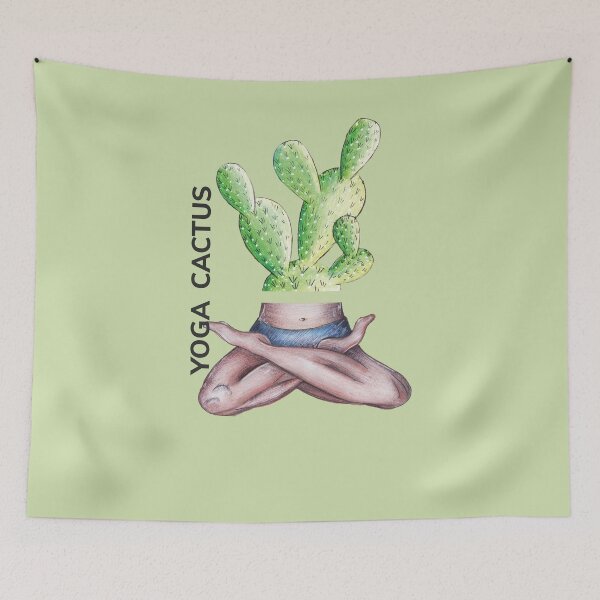 Item preview, YOGA CACTUS by FrankenDuo green lime designed and sold by FrankenDuo.