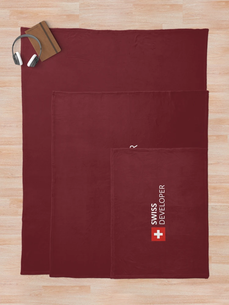 Thumbnail 5 of 6, Throw Blanket, Swiss Developer designed and sold by Code Wear.
