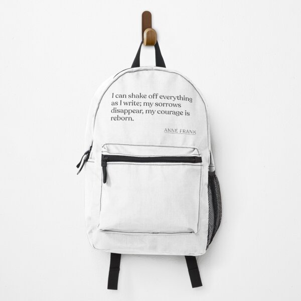 Item preview, Anne Frank - I can shake off everything as I write; my sorrows disappear, my courage is reborn. designed and sold by BookQuoteMerch.