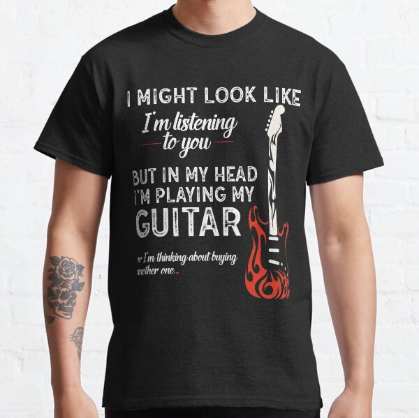 Item preview, I Might Look Like I'm Listening To You Funny Guitar Gift designed and sold by saadtraibiz.