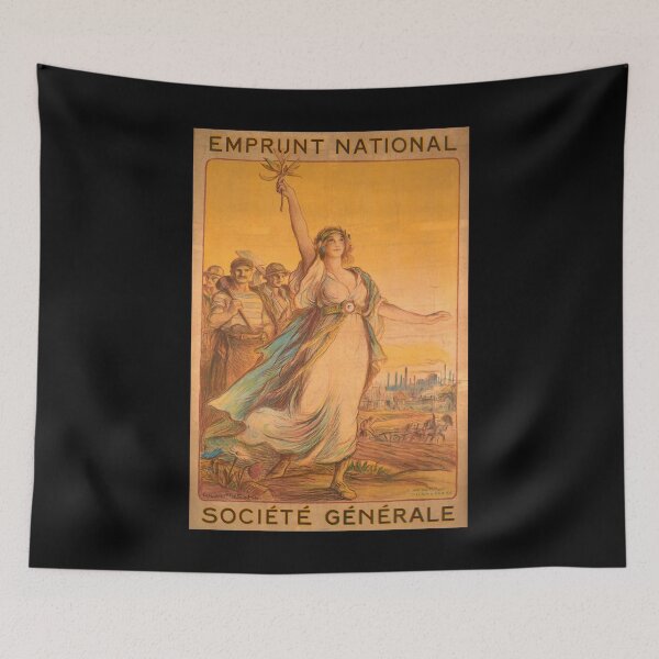 Item preview, retro emprunt national societe generale vintage reclame designed and sold by CorasPosters.