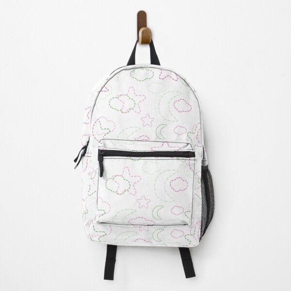 Item preview, Pink and Green Nursery Stars Moon Clouds Pattern designed and sold by everything4eva.