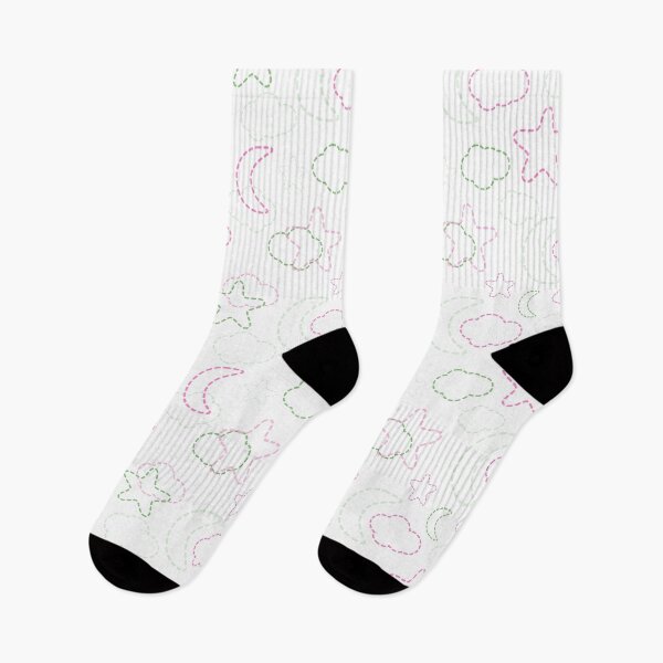Item preview, Pink and Green Nursery Stars Moon Clouds Pattern designed and sold by everything4eva.