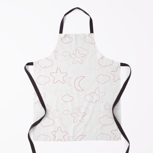 Item preview, Red Nursery Stars Moon Clouds Pattern designed and sold by everything4eva.