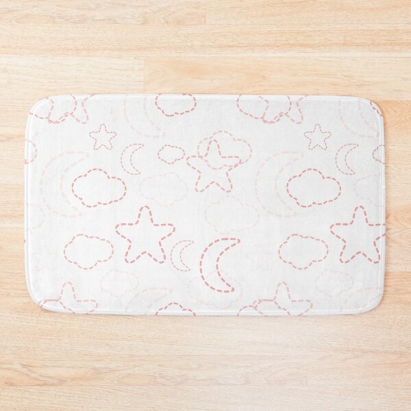 Item preview, Red Nursery Stars Moon Clouds Pattern designed and sold by everything4eva.