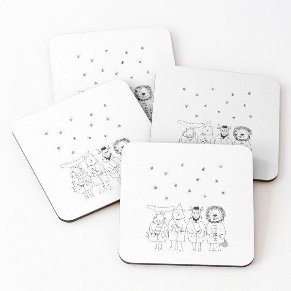 Item preview, Cute animals holiday card designed and sold by DorotDesigns.