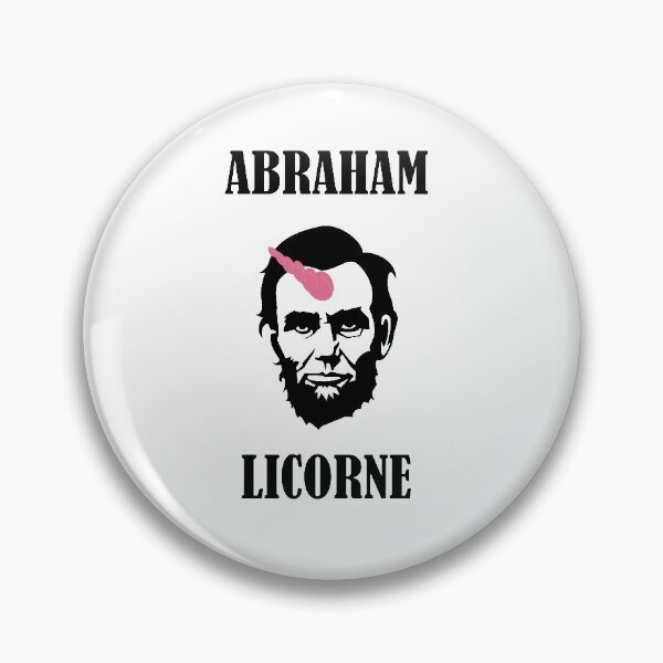 Item preview, Abraham unicorn humor designed and sold by Curlyhaire.