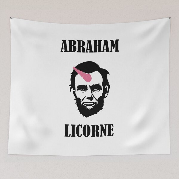 Item preview, Abraham unicorn humor designed and sold by Curlyhaire.