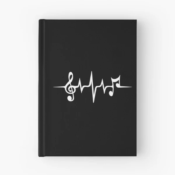 Heartbeat, music, treble clef, music notes, sound wave, pulse