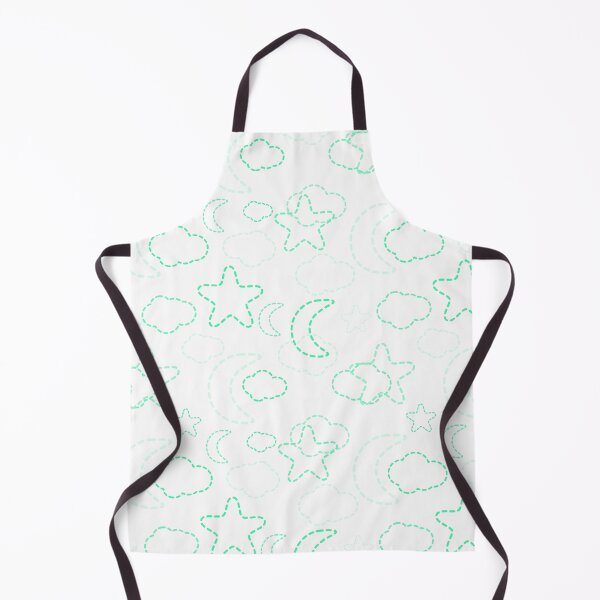 Item preview, Turquoise Nursery Stars Moon Clouds Pattern designed and sold by everything4eva.