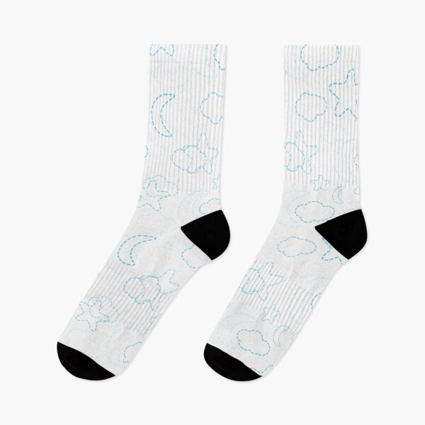Item preview, Blue Nursery Stars Moon Clouds Pattern designed and sold by everything4eva.