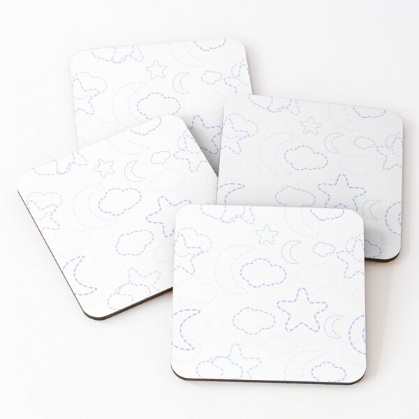 Item preview, Violet Nursery Stars Moon Clouds Pattern designed and sold by everything4eva.
