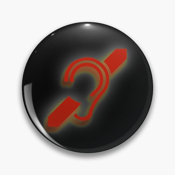 Item preview, Hearing Impaired Emblem designed and sold by Chaotic Neutral.