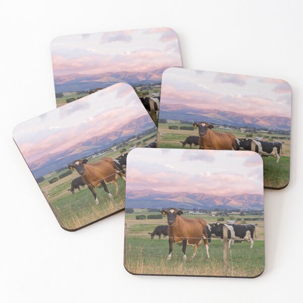 Item preview,  Cows And Mountain Sunrise designed and sold by KarenWoodArt.