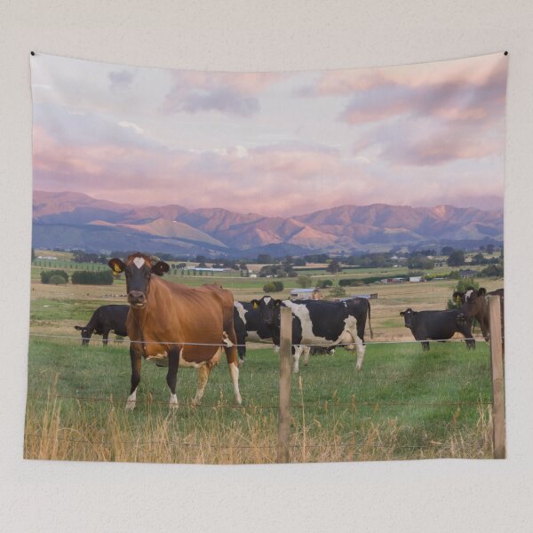 Item preview,  Cows And Mountain Sunrise designed and sold by KarenWoodArt.