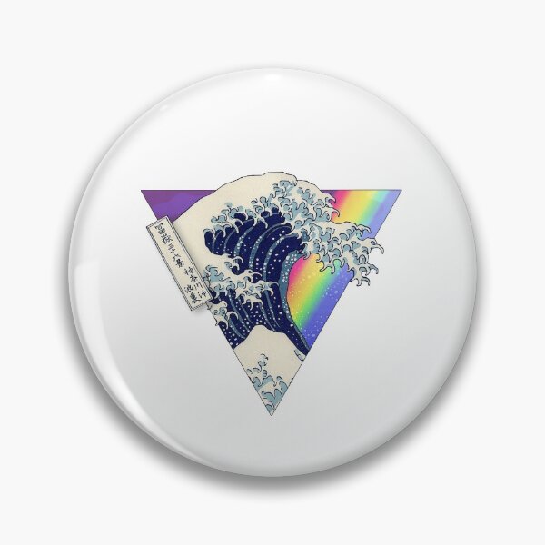 Item preview, Great Wave Rainbow Pride designed and sold by stickertopic.