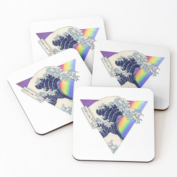 Item preview, Great Wave Rainbow Pride designed and sold by stickertopic.