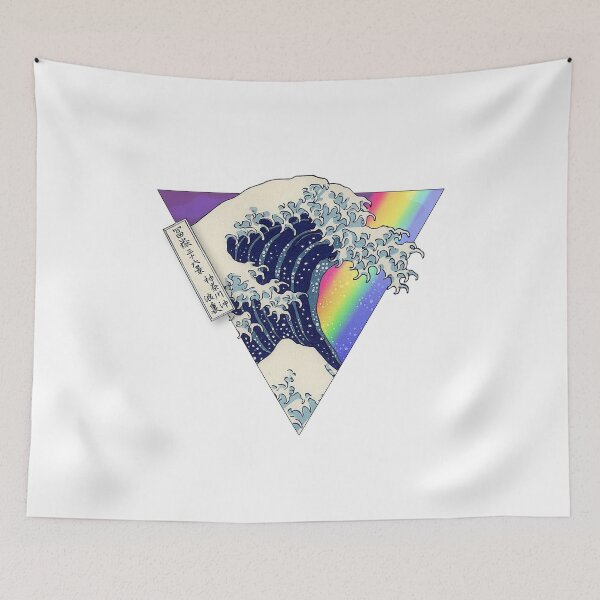 Item preview, Great Wave Rainbow Pride designed and sold by stickertopic.