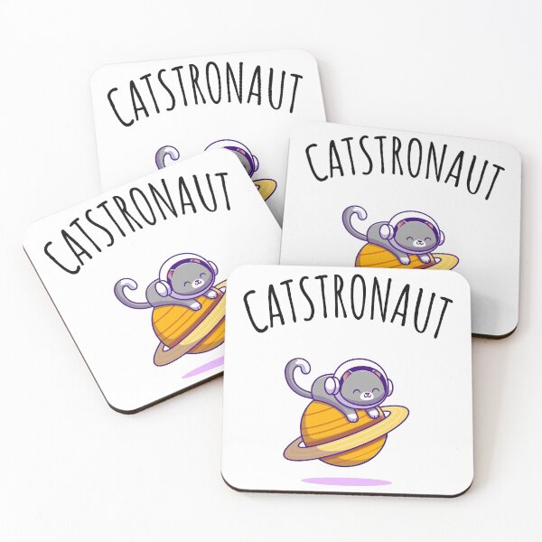 Item preview, Catstronaut, astronaut cat designed and sold by Curlyhaire.