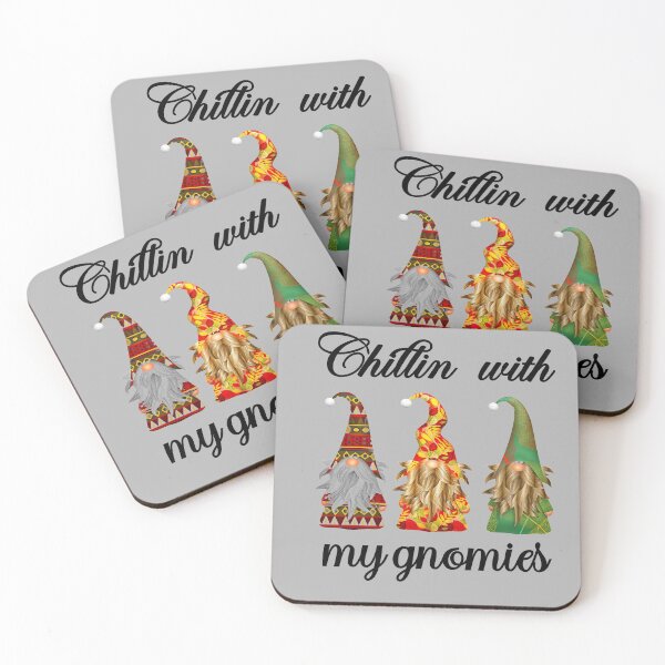 Item preview, Chillin with my gnomies - hanging with my gnomies - Christmas gnomes designed and sold by Designhub14.
