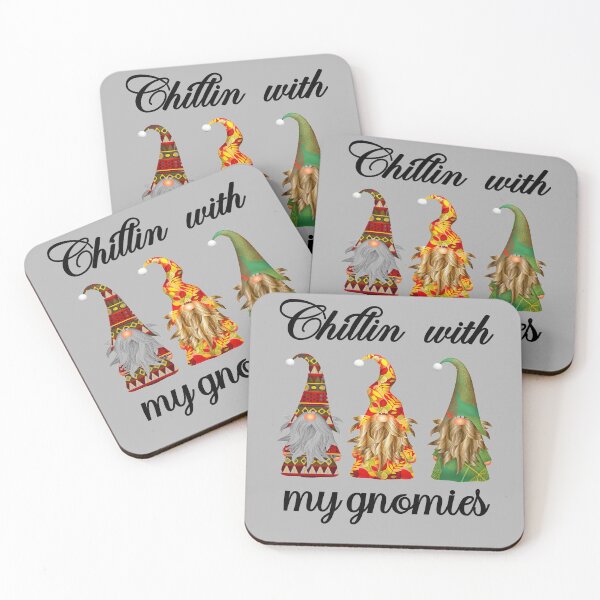 Item preview,  Chillin with my gnomies - hanging with my gnomies - Christmas gnomes designed and sold by Designhub14.