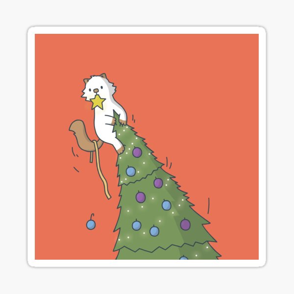 Christmas Tree Moo Sticker