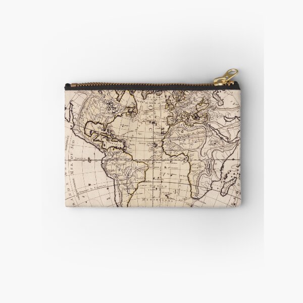 Item preview, Vintage french world map - Cartes et tables de la Géographie Physique et Naturelle. Présentées au Roi le 15 Mai 1757 Par Philippe Buache designed and sold by DejaVuStudio.