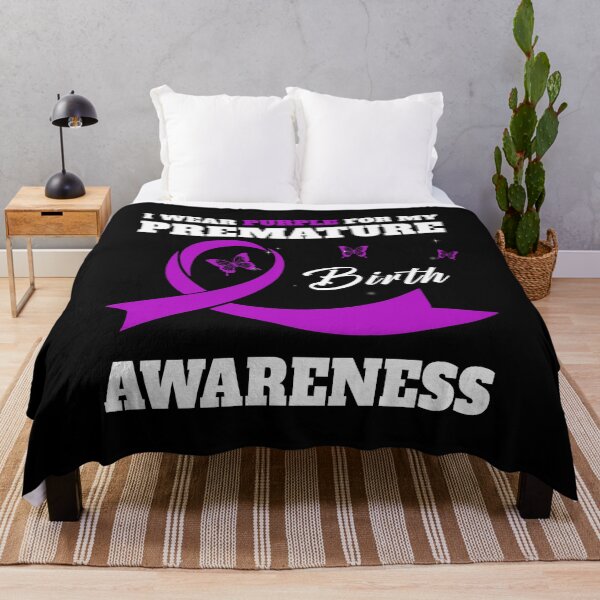 Item preview, Best Wear Purple Ribbon Awareness Shirt Strong Premature Birth Awareness T Shirt designed and sold by tuanitus.