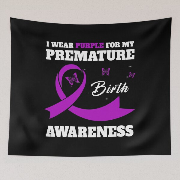 Item preview, Best Wear Purple Ribbon Awareness Shirt Strong Premature Birth Awareness T Shirt designed and sold by tuanitus.