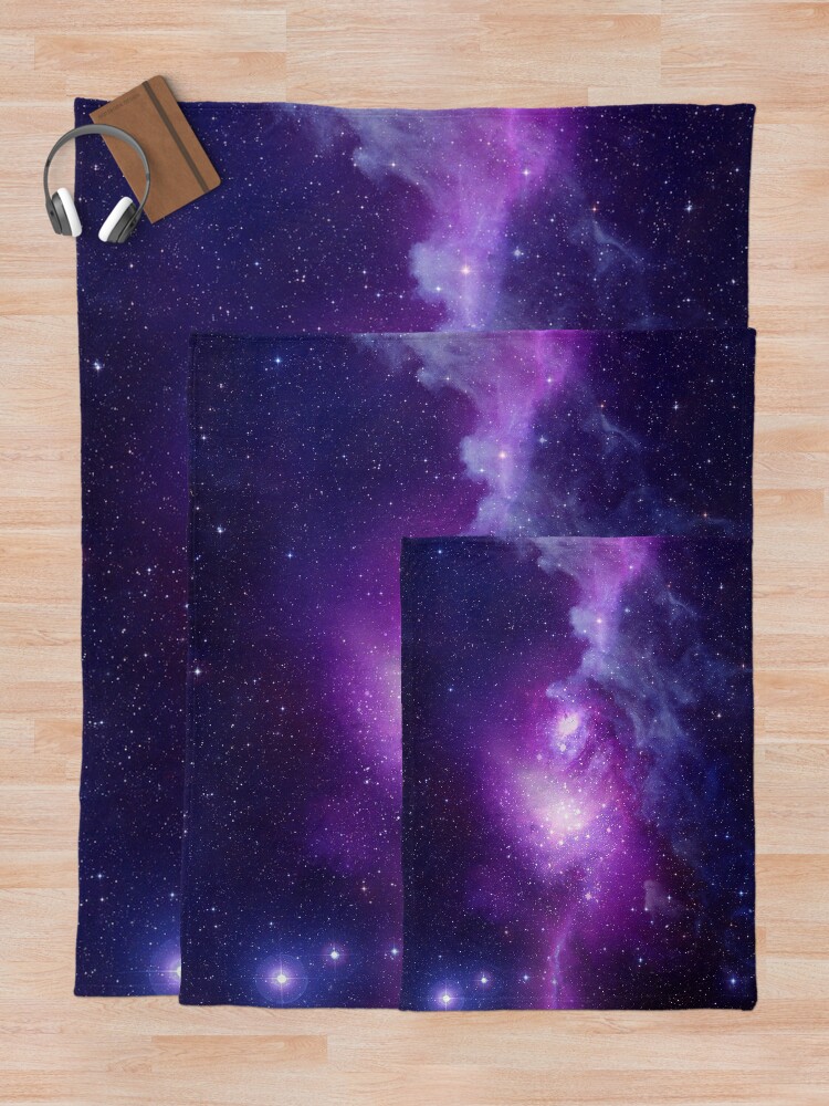 Alternate view of Galaxy Throw Blanket