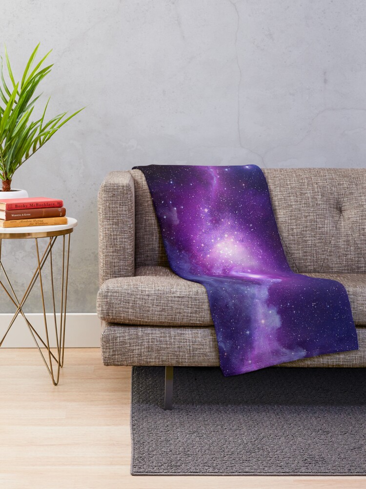 Alternate view of Galaxy Throw Blanket