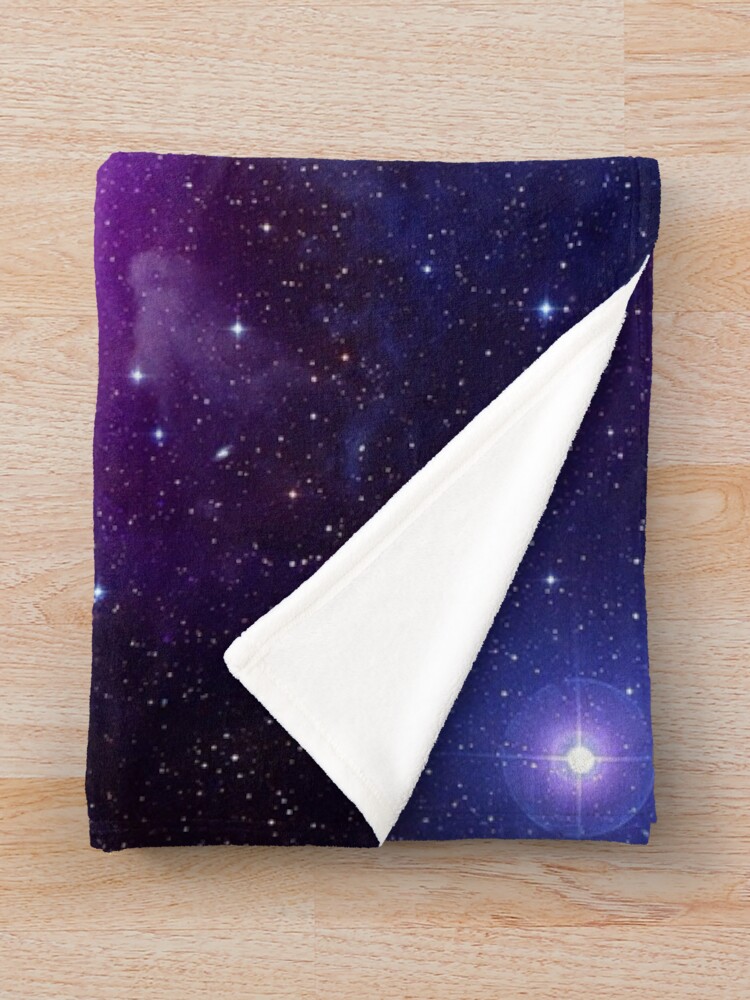 Alternate view of Galaxy Throw Blanket