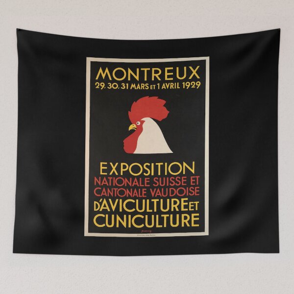 Item preview, retro montreux exposition nationale suisse et cantonale vintage reclame designed and sold by CorasPosters.