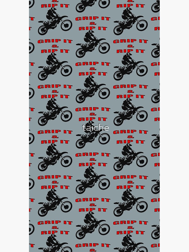 Artwork view, Grip It and Rip It Dirt Bike Racer designed and sold by taiche