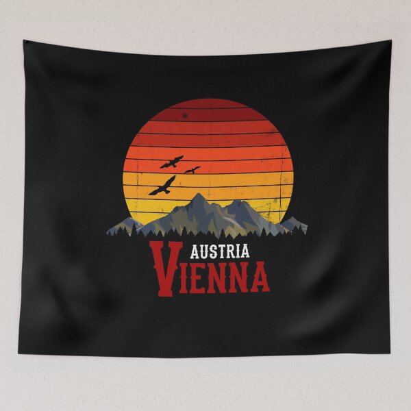 Artikelvorschau, Wien Österreich Vienna Retro Berge Alpen Geschenk entworfen und verkauft von Ibu83.
