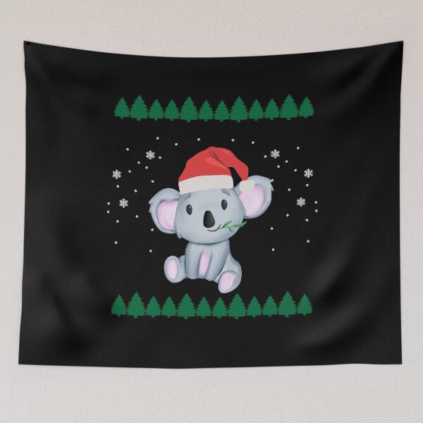 Item preview, Koala Christmas Santa Hat Christmas designed and sold by Ibu83.