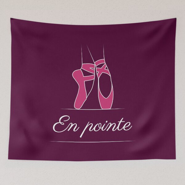 Item preview, "En pointe" pink ballet shoe illustration 2 designed and sold by Phiya.