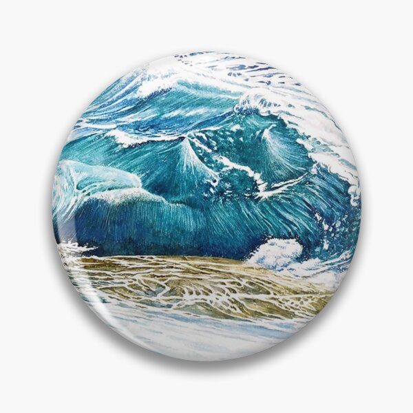 Item preview, Realism Watercolor Painting of Seawaves designed and sold by Rodel Camacho.