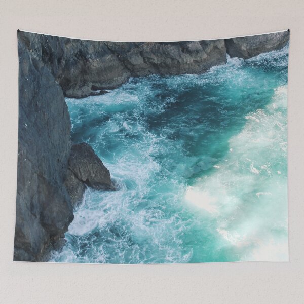 Item preview, Portugal Blue Ocean Waves Landscape  designed and sold by NelBo.