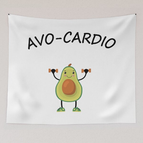 Item preview, Avo-cardio, sports lawyer, humor designed and sold by Curlyhaire.