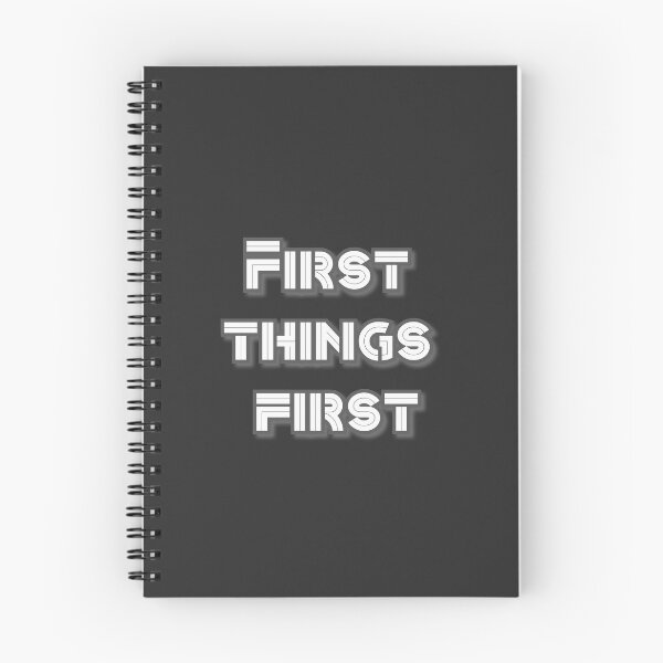 Item preview, first things first designed and sold by Inspiring Strokes.