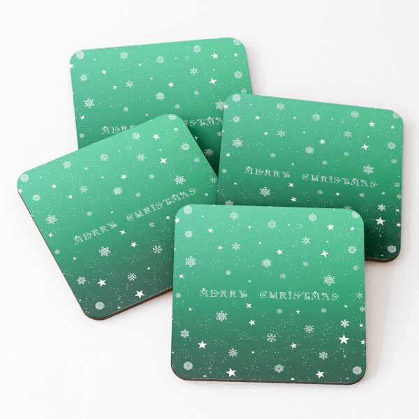 Item preview, Simple text |  Merry Christmas | Green pattern | Christmas designed and sold by aloresarts.