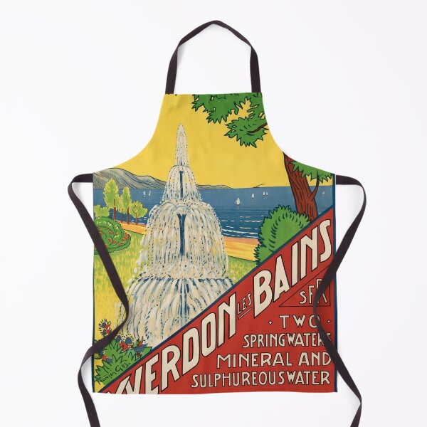 Item preview, retro yverdon les bains le centre thermal vintage reclame designed and sold by CorasPosters.