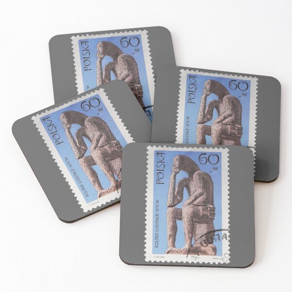 Item preview, Polish Folk Sculpture Sitting Man 1969 Stamp designed and sold by StampCollection.