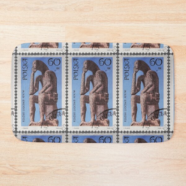 Item preview, Polish Folk Sculpture Sitting Man 1969 Stamp designed and sold by StampCollection.