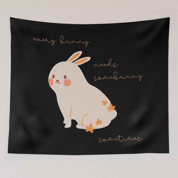 Aperçu de l'œuvre Cadeau d'amoureux de lapin Chaque lapin a parfois besoin de Somebunny créée et vendue par Nathalie Aynié.