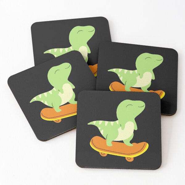 Item preview, Dinosaur on skateboard designed and sold by NomadMessenger.