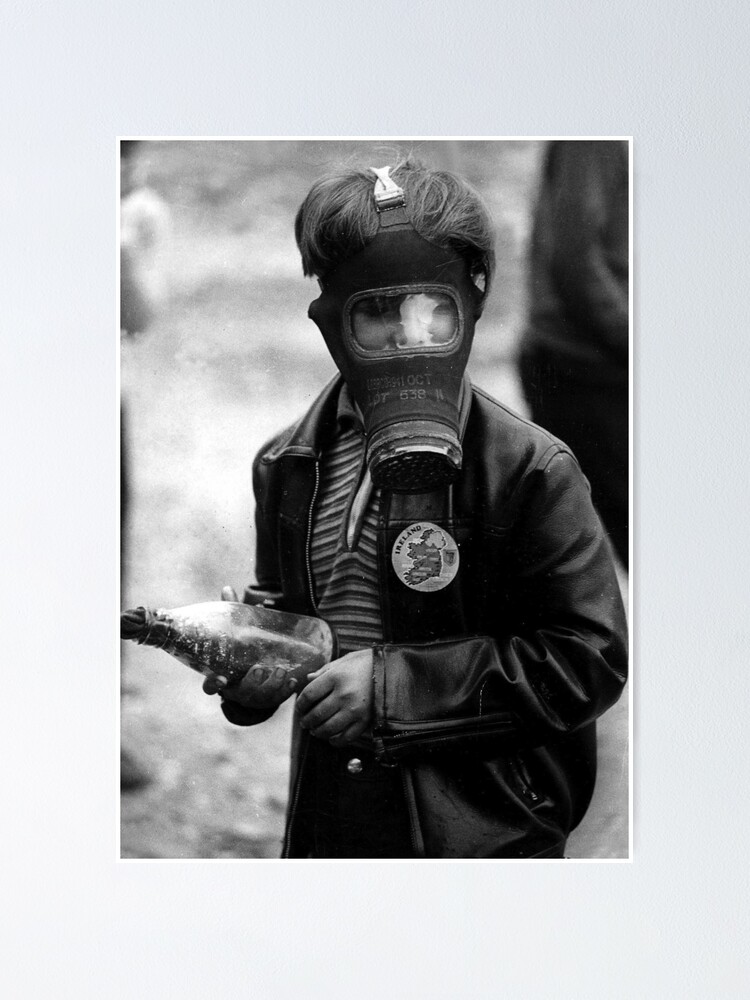 "Derry Mural Bogside The Boy In The Mask Paddy Coyle Ireland " Poster for Sale by